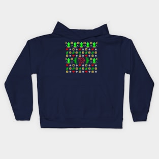 BITCOIN XMAS PATTERN Kids Hoodie